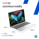 HP 15, AMD Ryzen 3 7320U (8GB LPDDR5, 512GB SSD) FHD, Anti-Glare, Micro-Edge, 15.6''/39.6cm, Win11, M365 Basic(1yr)* Office24, Silver, 1.59kg, fc0500AU, FHD Camera w/Privacy Shutter Laptop - Image 5